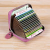 Multi Slot Wallet Genuine Leather Business Bank Credit Card Holder Mssza