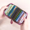 Multi Slot Wallet Genuine Leather Business Bank Credit Card Holder Mssza