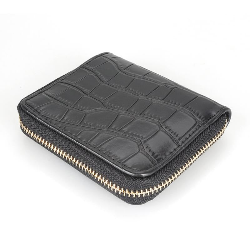 Multi-function Solid PU Leather Short Zipper Wallet Mssza