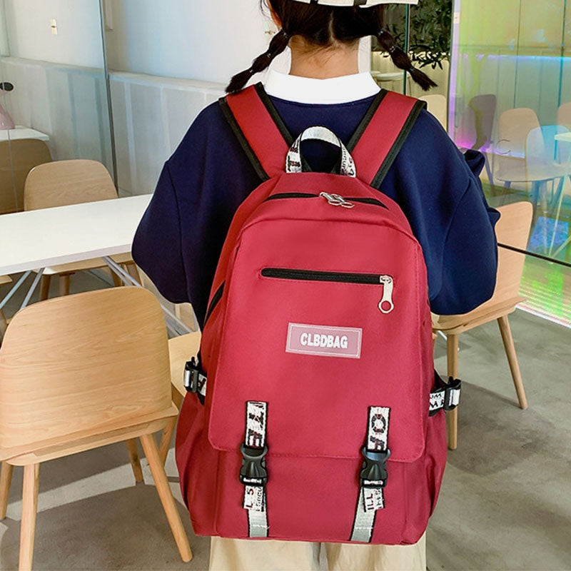 Multifunction USB Charging Backpack 4PCS School Bag Mssza