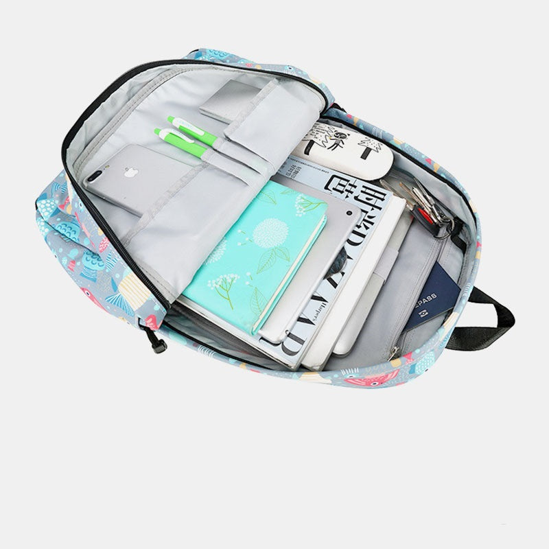Multifunctional Print Waterproof Backpack Mssza