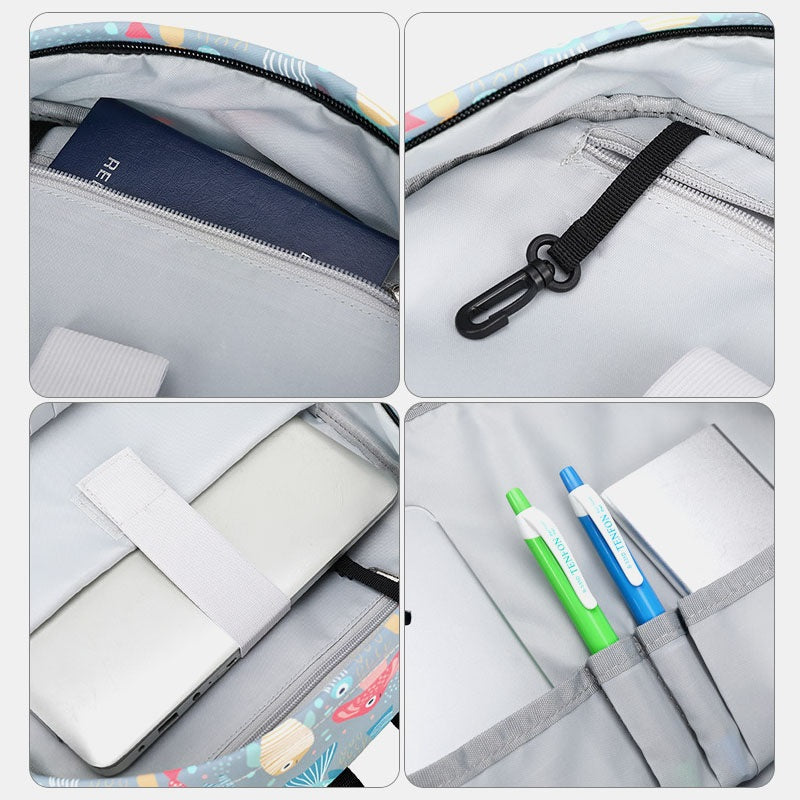 Multifunctional Print Waterproof Backpack Mssza