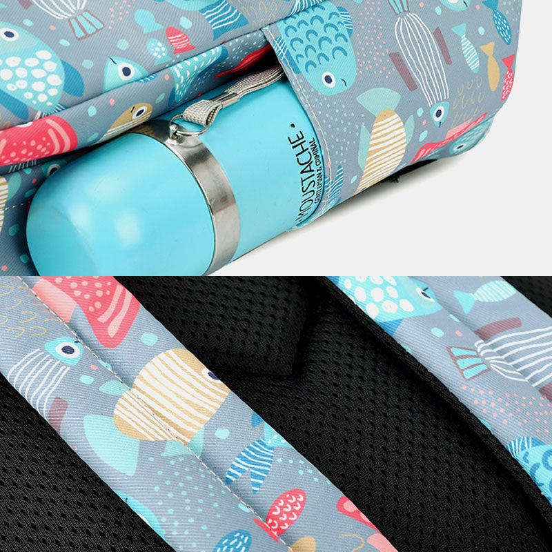 Multifunctional Print Waterproof Backpack Mssza