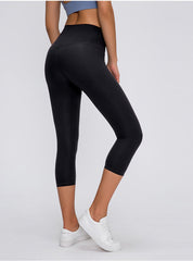 Naked-Feels Plain Running Sport Cropped Pants Mssza