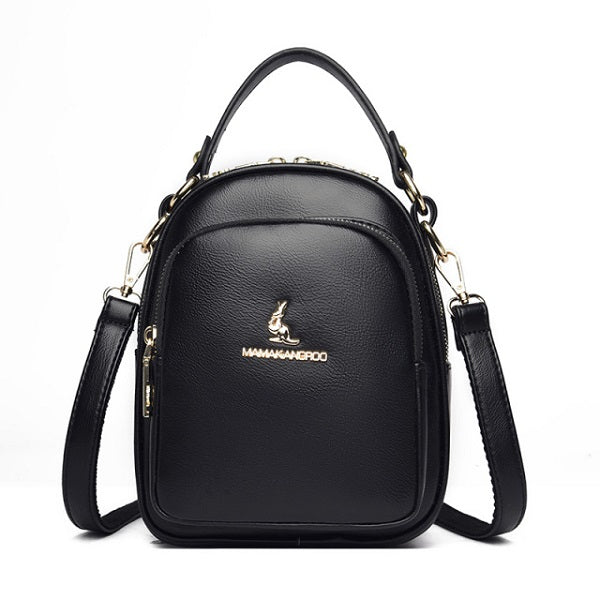 Designer Silt Pocket Casual Simplicity Leather Handbag Mssza