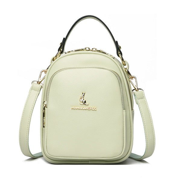Designer Silt Pocket Casual Simplicity Leather Handbag Mssza