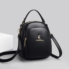 Designer Silt Pocket Casual Simplicity Leather Handbag Mssza