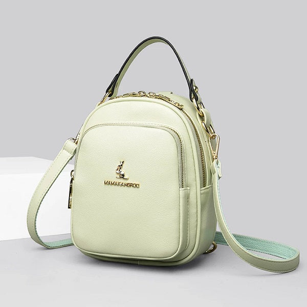 Designer Silt Pocket Casual Simplicity Leather Handbag Mssza