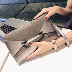 New Envelope clutch bag women leather Birthday party evening clutch bags for women Ladies shoulder clutch bag 26 x 3 x 15 cm Mssza
