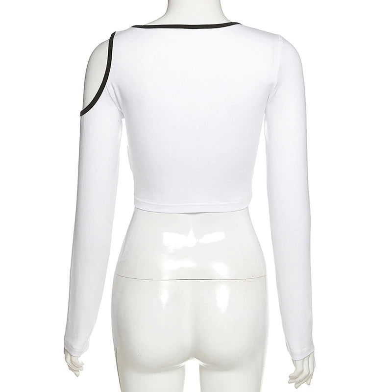 New Solid Color Slim  Long-Sleeved T-Shirt Mssza