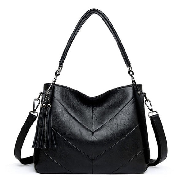 New Large Casual Shoulder Leather Retro Handbag Mssza