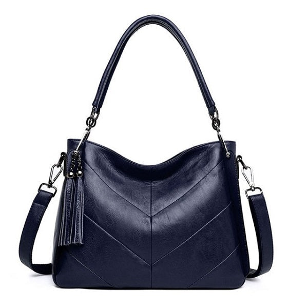 New Large Casual Shoulder Leather Retro Handbag Mssza