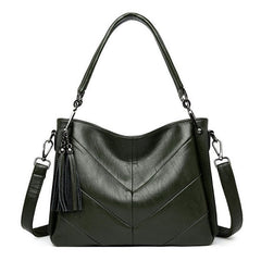 New Large Casual Shoulder Leather Retro Handbag Mssza