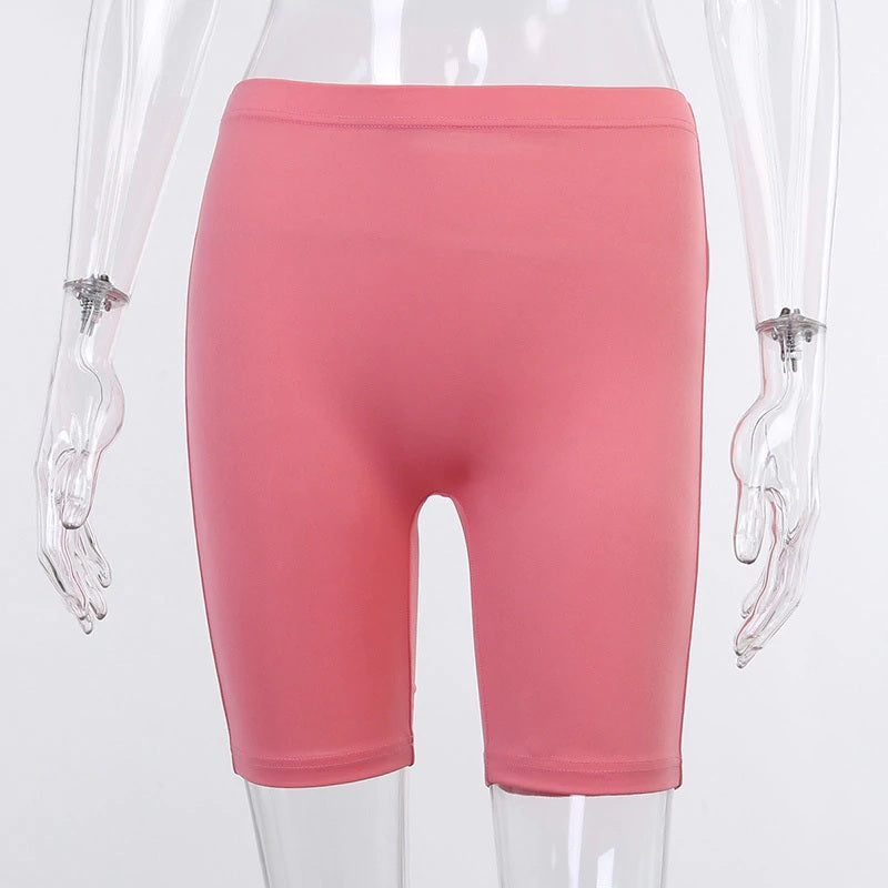 New Long Sleeve Loose Pullover Biker Shorts Two Piece Sets Mssza