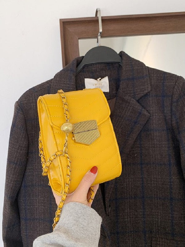 New Simple Chain Crossbody Phone Bag Mssza