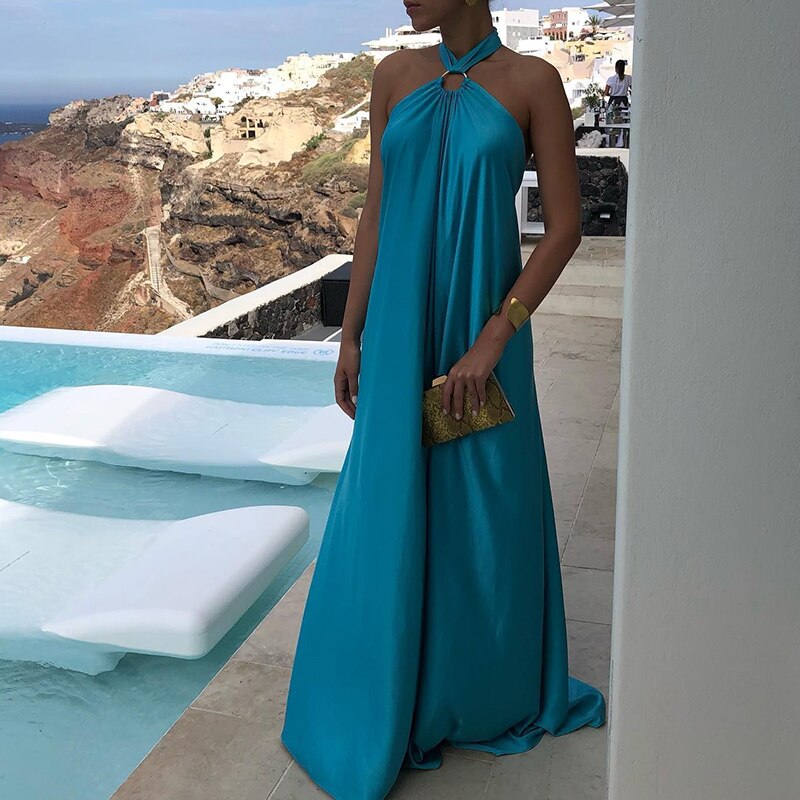 Off Shoulder Hollow Out Backless Maxi Dress Mssaz Desses