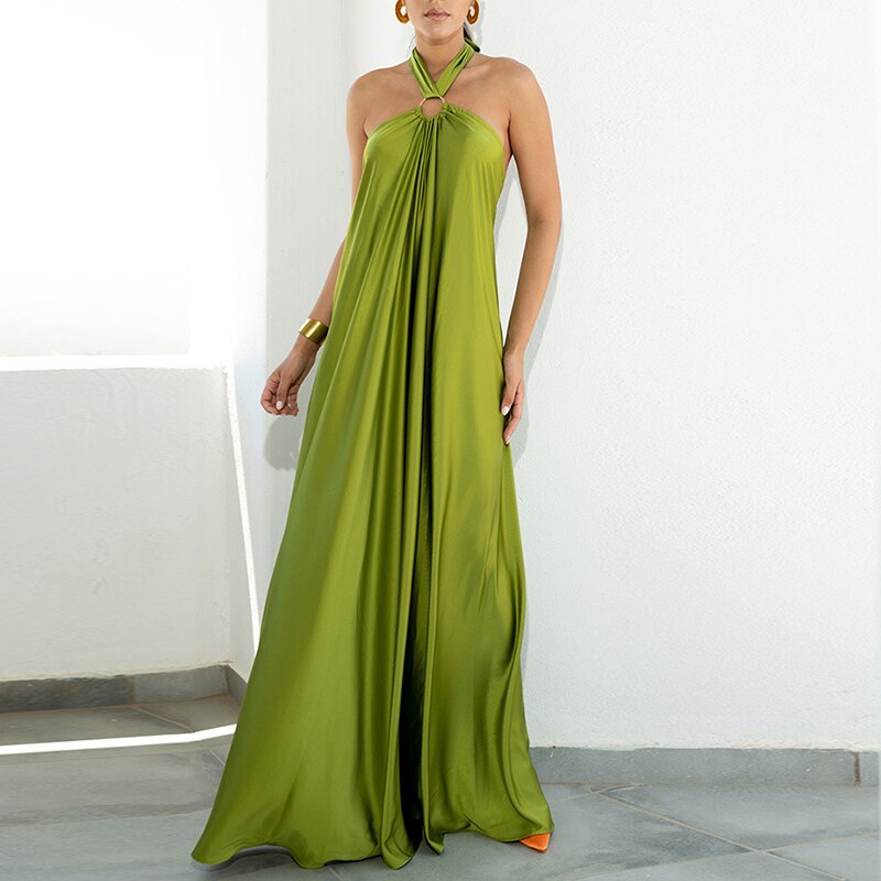 Off Shoulder Hollow Out Backless Maxi Dress Mssaz Desses