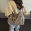 Nylon Tote Featuring Two Pockets Large Capacity Commuting Handbag Mssza