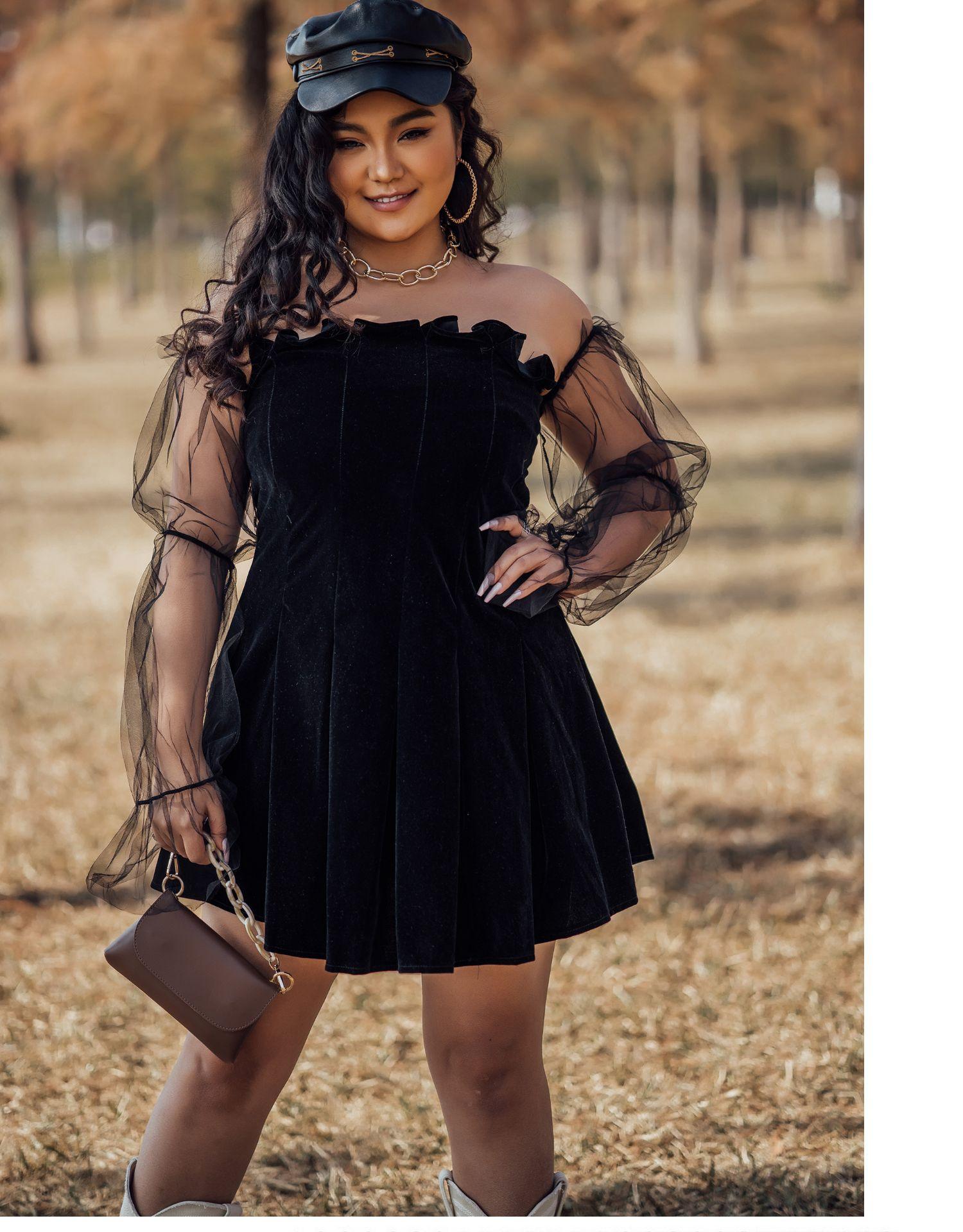 Off Shoulder Lantern Sleeve Mini Dress Mssaz Desses