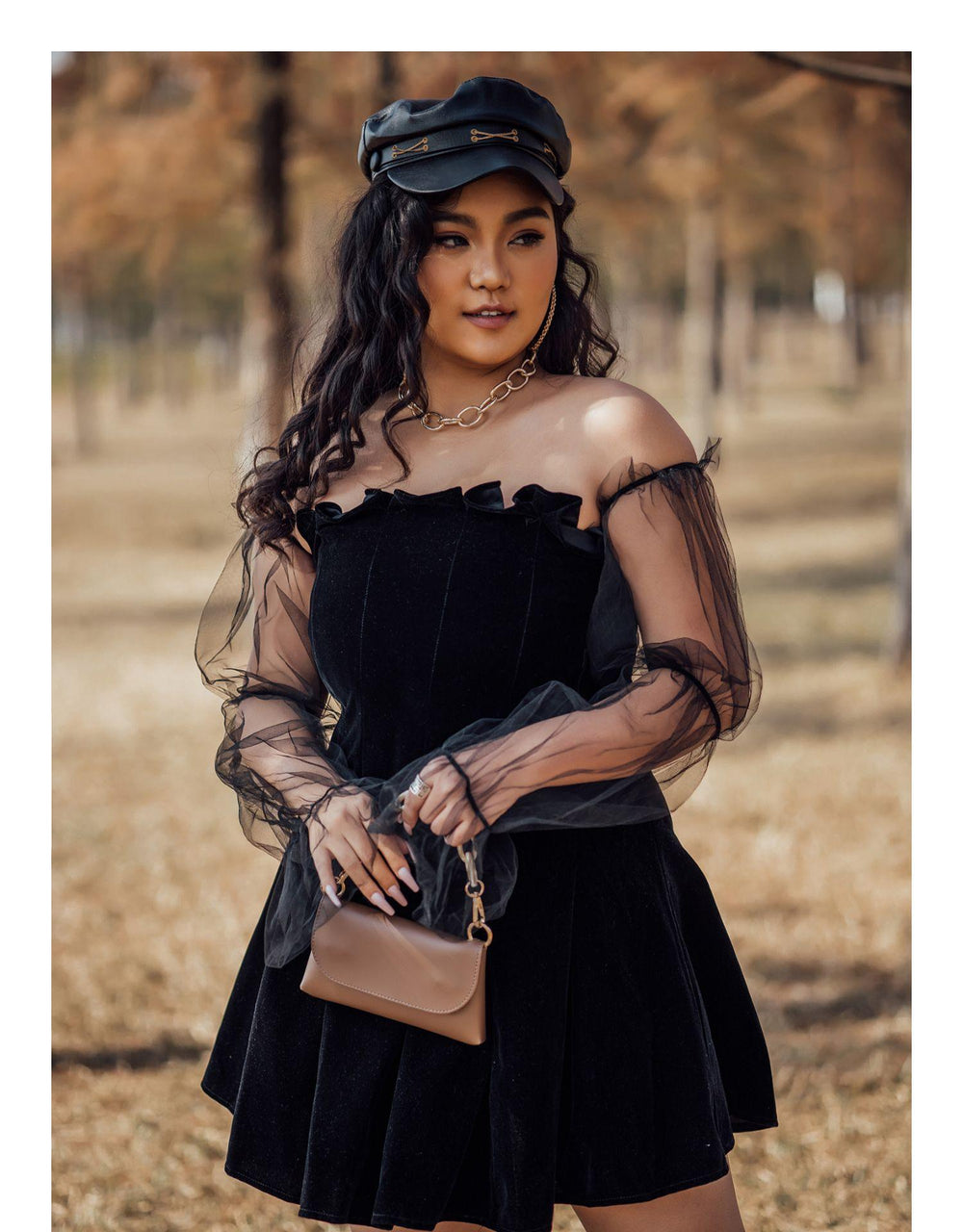 Off Shoulder Lantern Sleeve Mini Dress Mssaz Desses