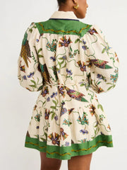 Belted Floral Dress Mssaz Desses