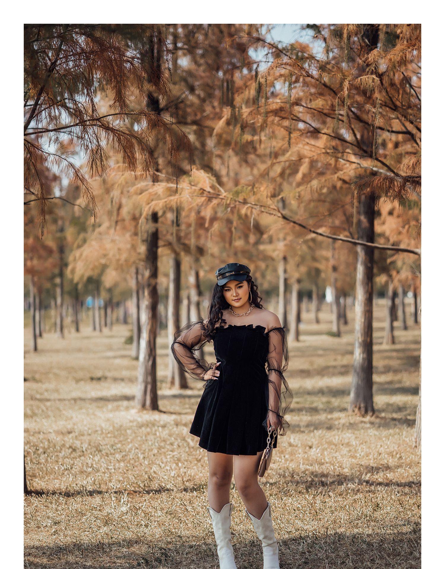 Off Shoulder Lantern Sleeve Mini Dress Mssaz Desses