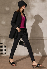 Office Lady Solid V-neck Slim Vest Tank Streetwear Camisole Tops Mssza