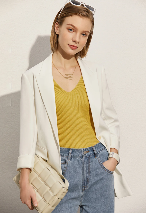 Office Lady Solid V-neck Slim Vest Tank Streetwear Camisole Tops Mssza