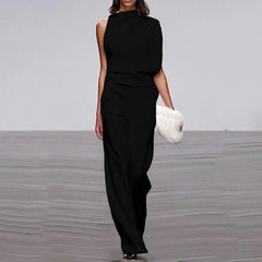 One Shoulder Long Trousers Pants Jumpsuit Mssza