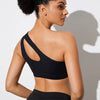 One Shoulder Shockproof Yoga Running Push Up Fitness Bra Mssza