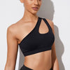 One Shoulder Shockproof Yoga Running Push Up Fitness Bra Mssza