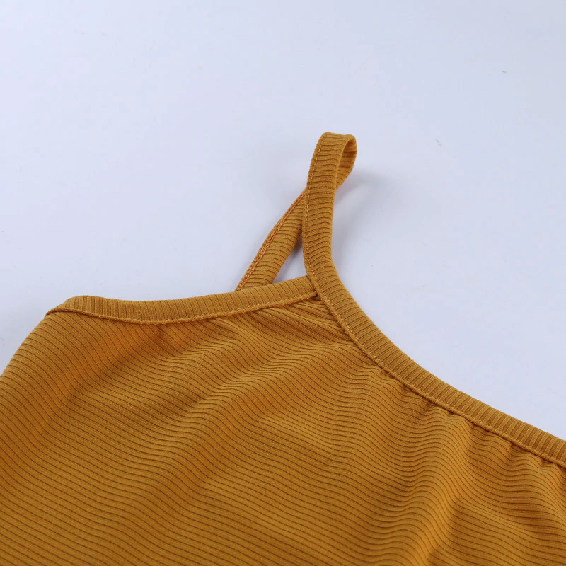 One Shoulder Straps Tank Top Mssza