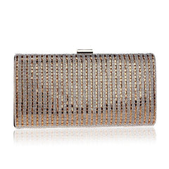 One Side Rhinestones Evening Party Clutch Mssza