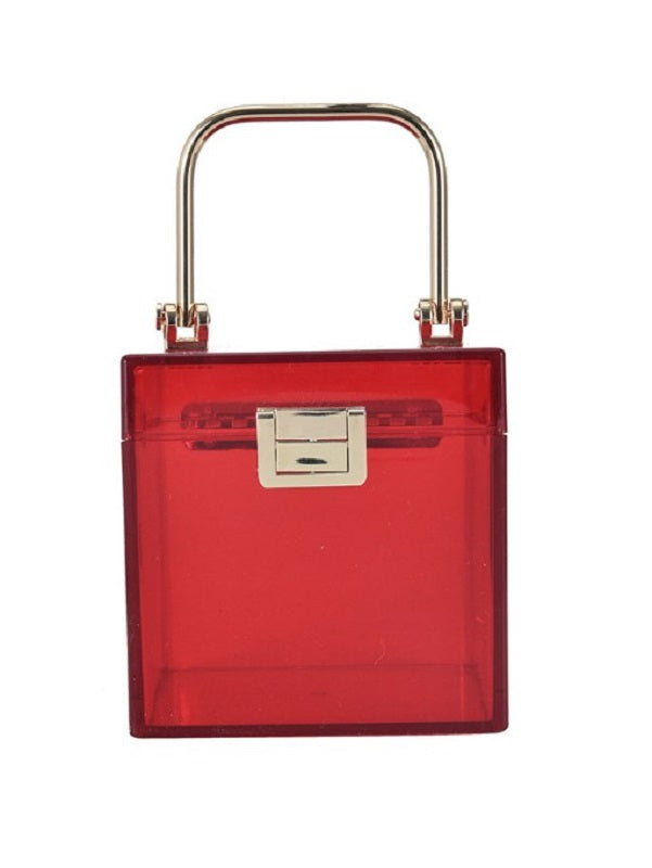 Online Solid Transparent Trendy Handbag Mssza