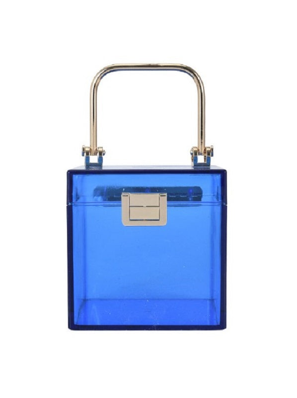 Online Solid Transparent Trendy Handbag Mssza