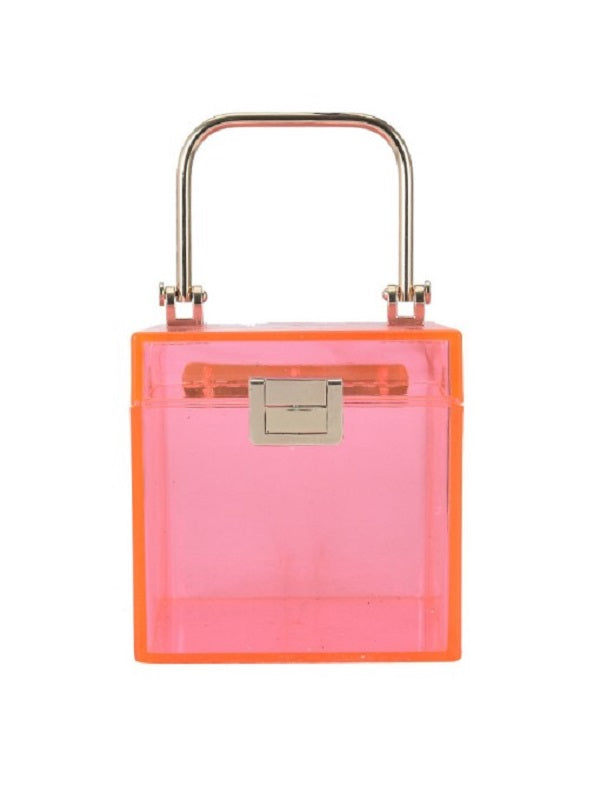 Online Solid Transparent Trendy Handbag Mssza