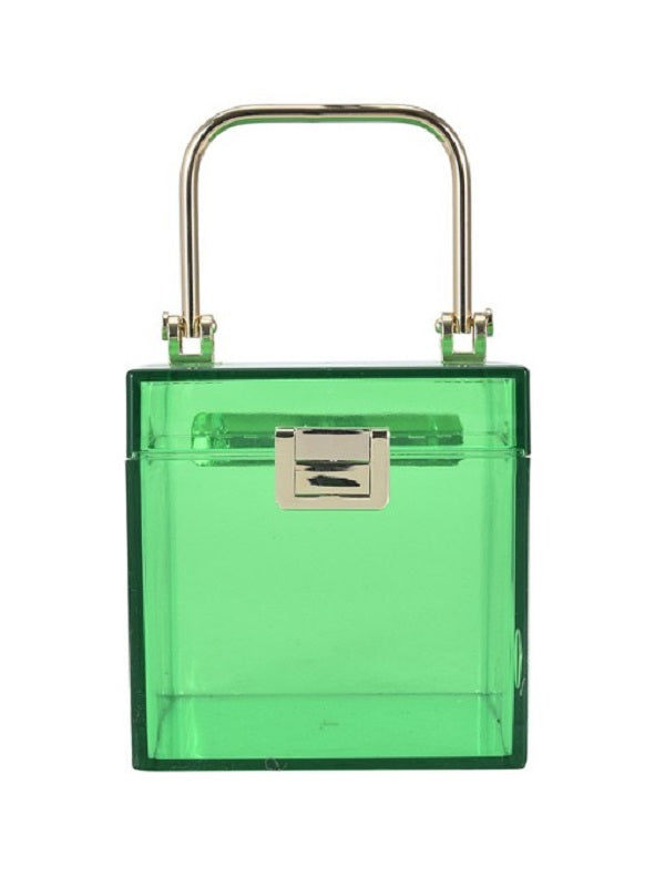 Online Solid Transparent Trendy Handbag Mssza