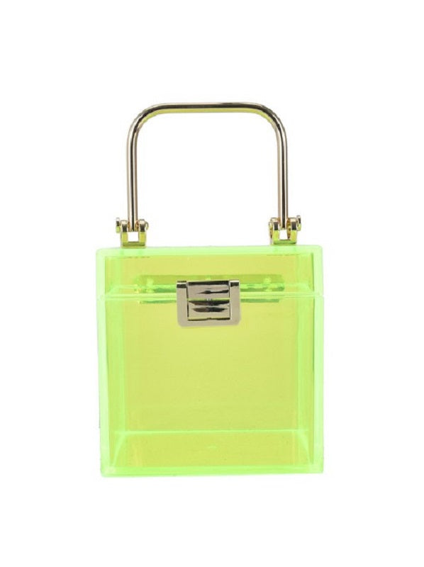 Online Solid Transparent Trendy Handbag Mssza