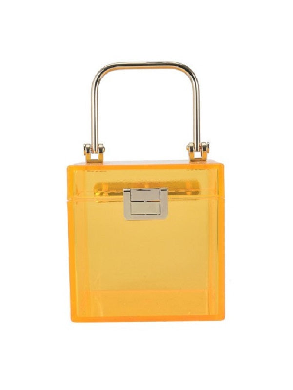 Online Solid Transparent Trendy Handbag Mssza