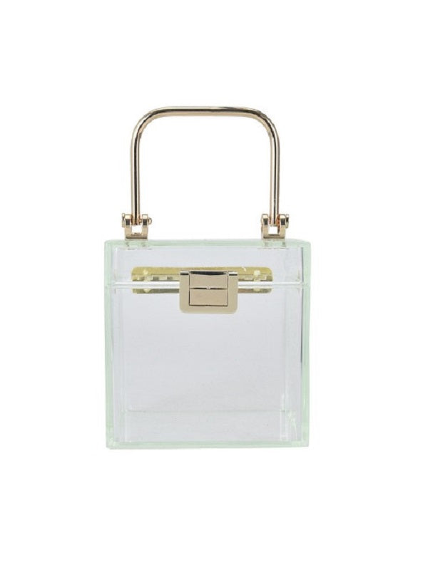 Online Solid Transparent Trendy Handbag Mssza