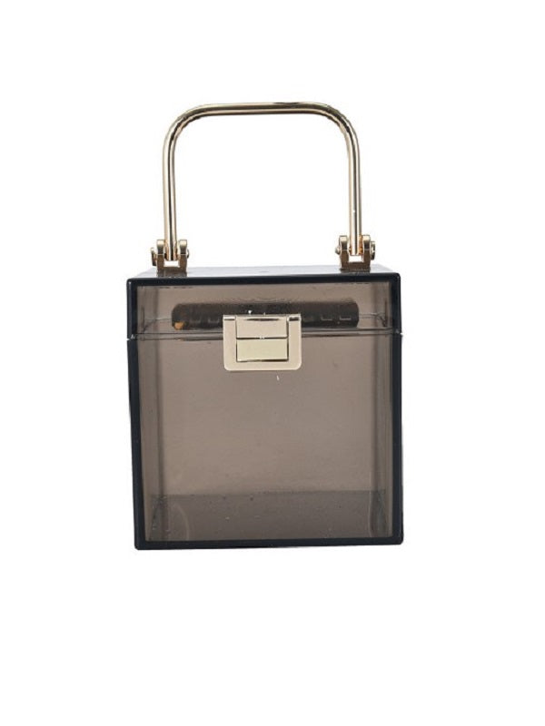 Online Solid Transparent Trendy Handbag Mssza