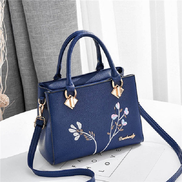 PU Leather Casual Top-Handle Shoulder Bag Mssza