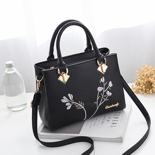 PU Leather Casual Top-Handle Shoulder Bag Mssza
