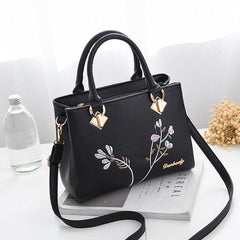 PU Leather Casual Top-Handle Shoulder Bag Mssza