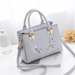 PU Leather Casual Top-Handle Shoulder Bag Mssza