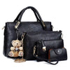 PU Leather Luxury Designer Handbag Messenger Bag Shoulder Bag Wallet 4pcs Set Bag Mssza