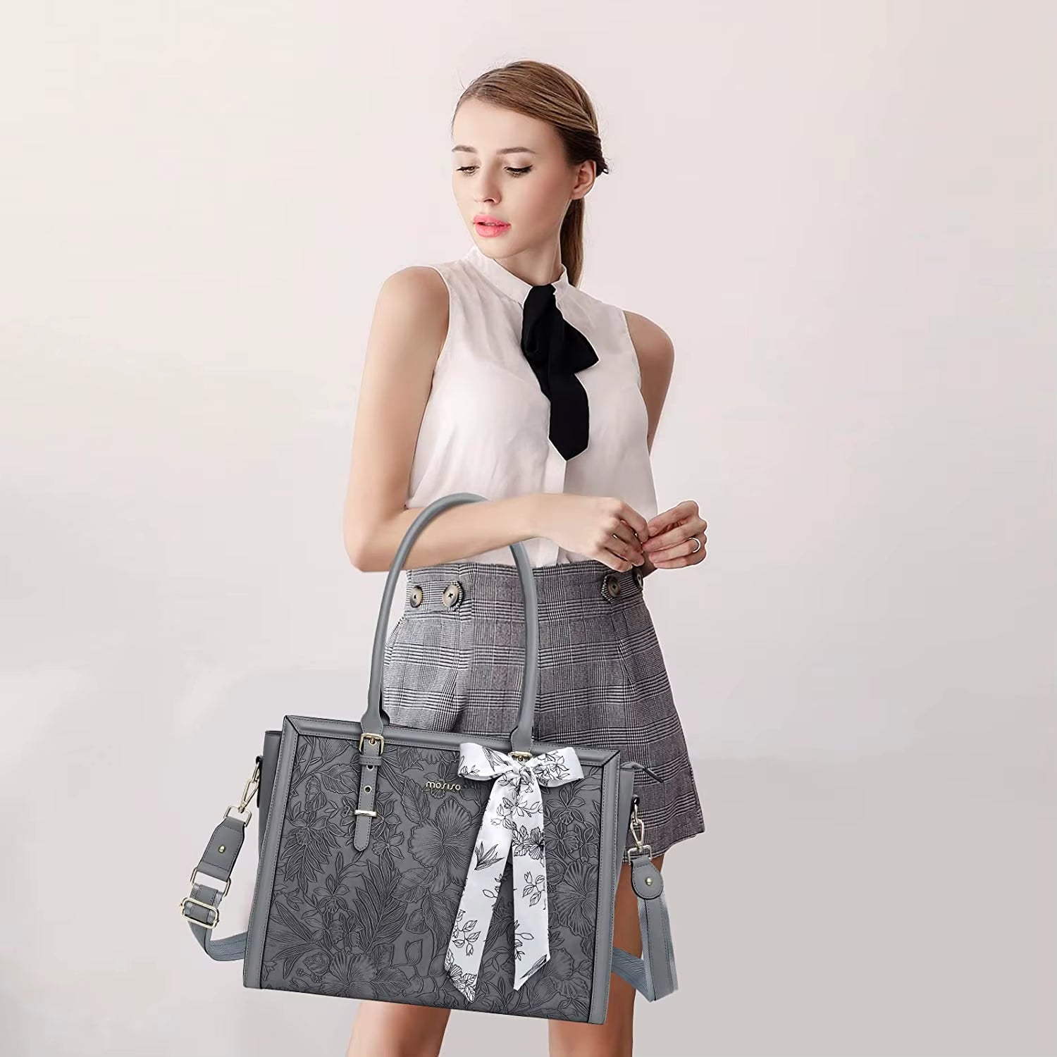 PU Leather MacBook Air Pro Notebook Shoulder Laptop Bag Mssza