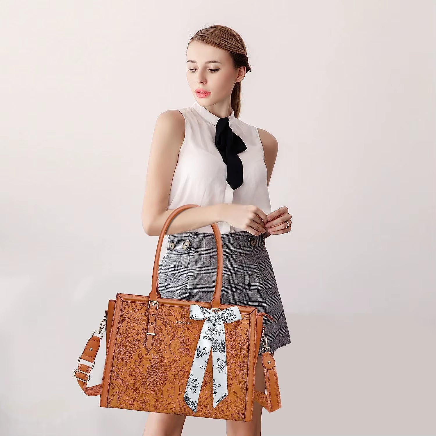 PU Leather MacBook Air Pro Notebook Shoulder Laptop Bag Mssza