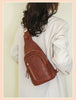 PU Leather Pack Crossbody Chest Main Shoulder Messenger Sling Bag Mssza
