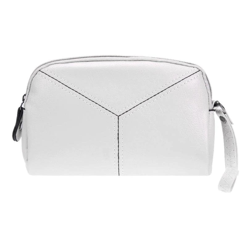 PU Leather Solid Color Long Wallet Clutch Bag Mssza